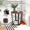 Costway Industrial End Table Sofa Side Table Nightstand with Storage Shelf & Metal Frame